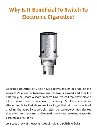 why is it beneficial to switch to electronic