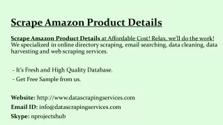 scrape amazon product details