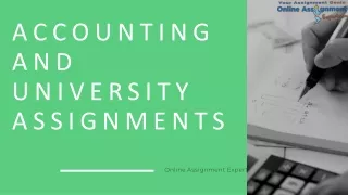 accounting and university assignments