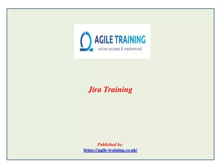 jira training published by https agile training co uk
