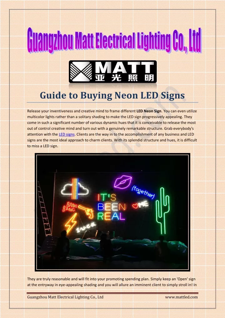 guide to buying neon led signs