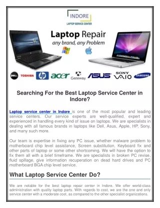NSS Laptop Repair Service Center, Indore