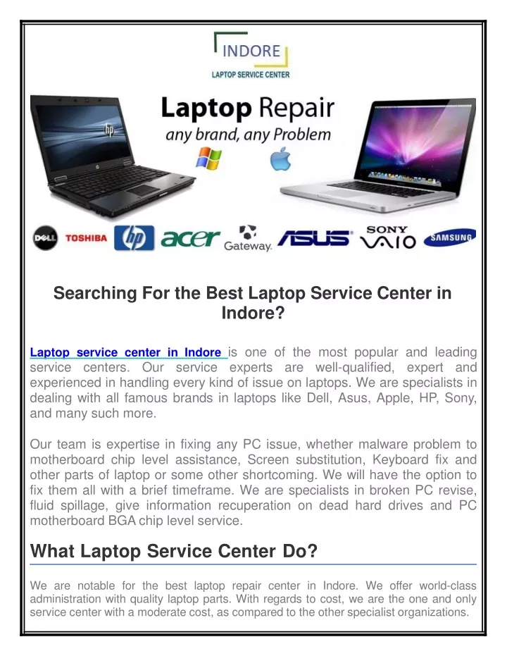 searching for the best laptop service center
