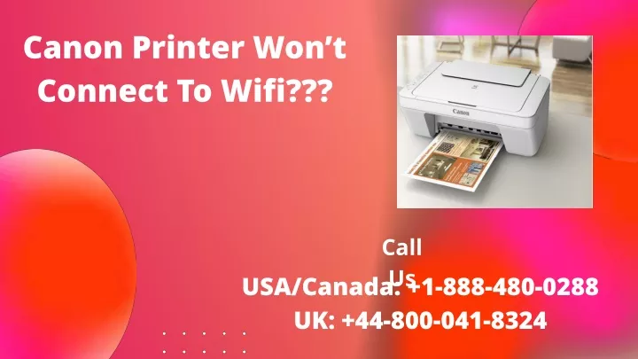 c anon printer won t connect to wifi