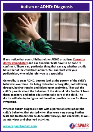 Autism or ADHD Diagnosis | Autism Centres Near Me | ADHD Centre Near Me