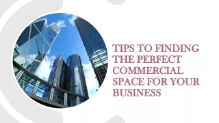 Steps to Finding the Perfect Commercial Space in Barton