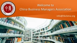 welcome to china business managers association