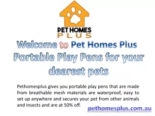 Portable Play Pens for your dearest pets