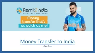 Transfer Money to India