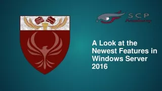 a look at the newest features in windows server