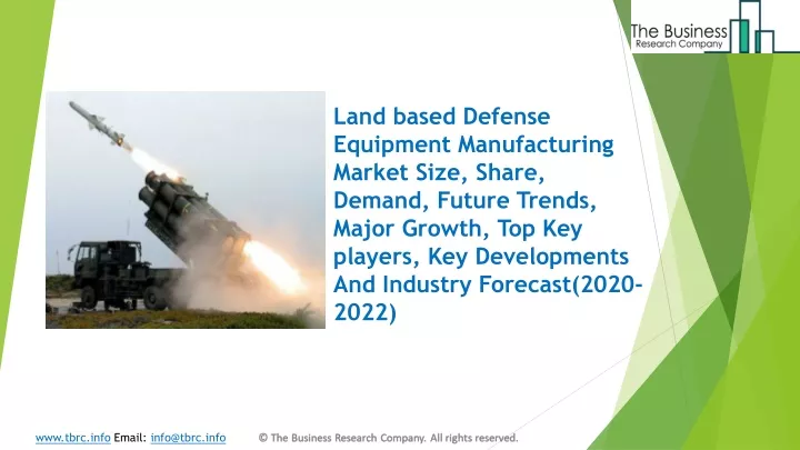 land based defense equipment manufacturing market