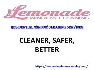 Professional Window cleaning st. Petersburg FL- Lemonade Window Cleaning