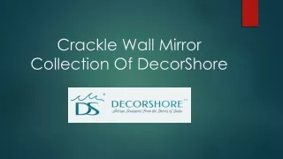 New Crackle Wall Mirror Collection Of DecorShore