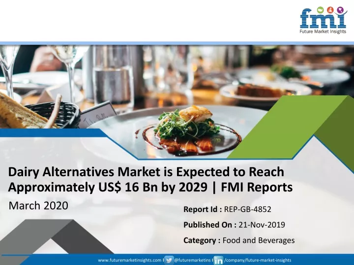 dairy alternatives market is expected to reach