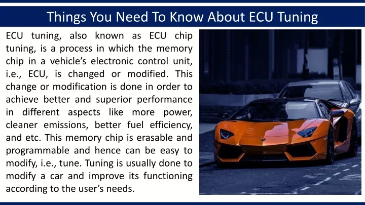 things you need to know about ecu tuning