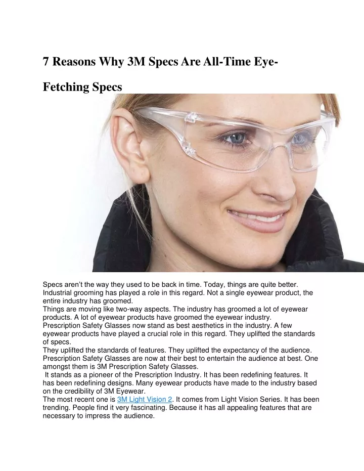 7 reasons why 3m specs are all time eye