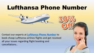 Contact Lufthansa Airlines Phone Number to make reservations at a low price
