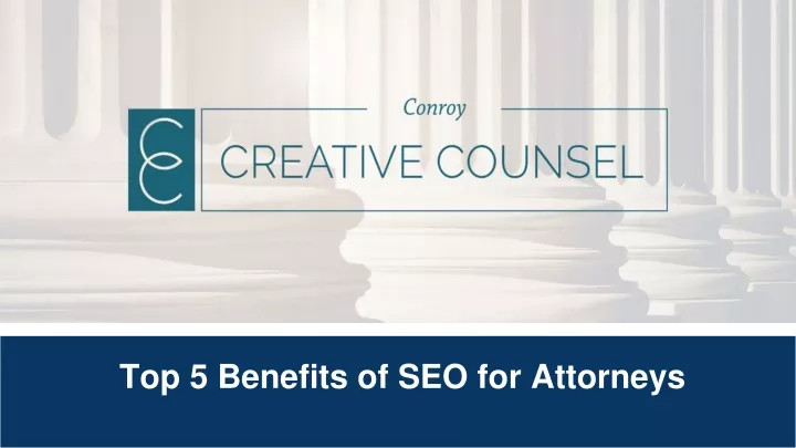 top 5 benefits of seo for attorneys