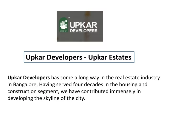 upkar developers upkar estates