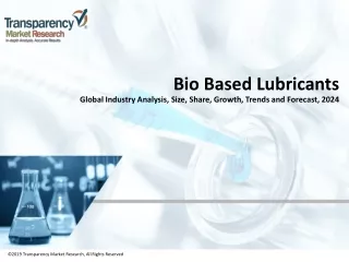 Bio Based Lubricants Market – Industry Outlook, Growth, Trends and Forecast 2024