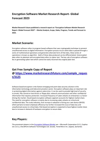encryption software market research report global