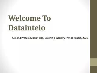 Almond Protein Market Size, Growth | Industry Trends Report, 2026