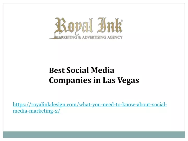 best social media companies in las vegas