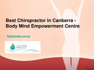 Best Chiropractor in Canberra - Body Mind Empowerment Centre