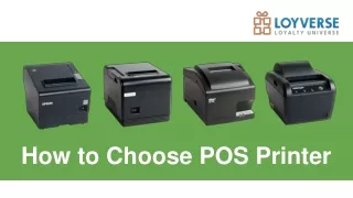 How to Choose POS Printer
