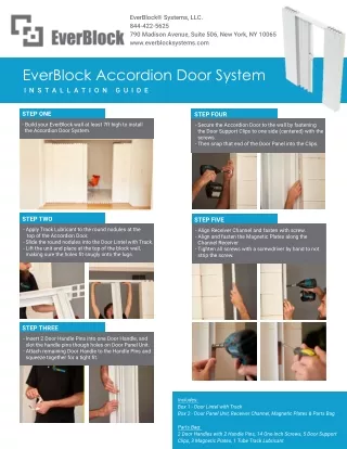 EverBlock Accordion Door Installation Guide