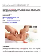 Massage Hoboken | HOBOKEN WELLNESS SPA