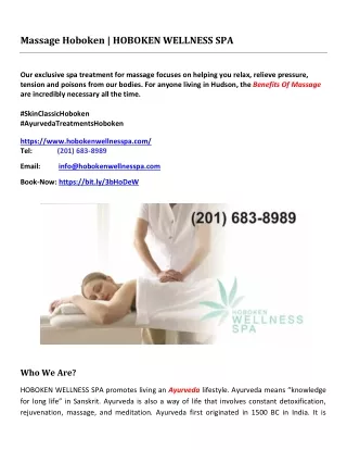 Hoboken Massage | HOBOKEN WELLNESS SPA