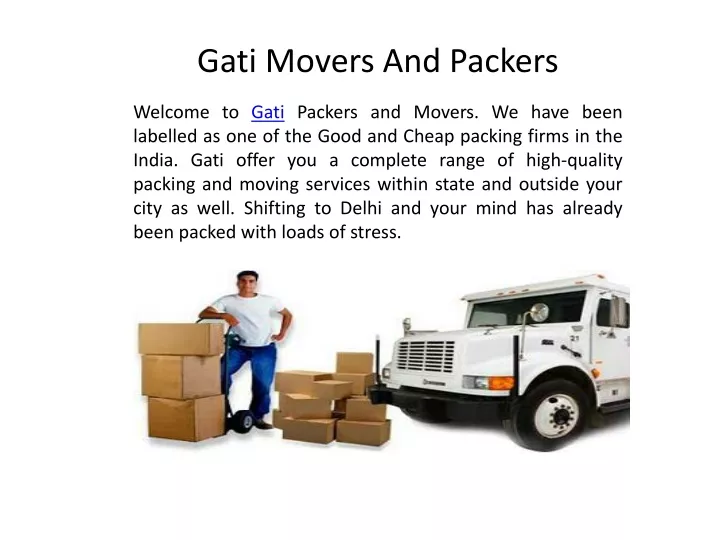 gati movers and packers