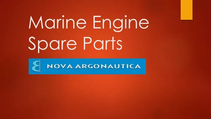 marine engine spare parts