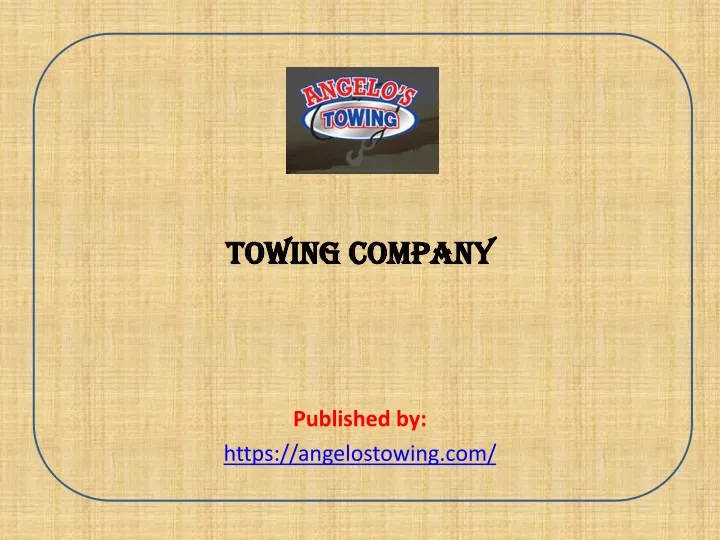 towing company published by https angelostowing com