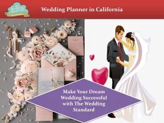 Make Your Wedding Successful with The Wedding Standard California