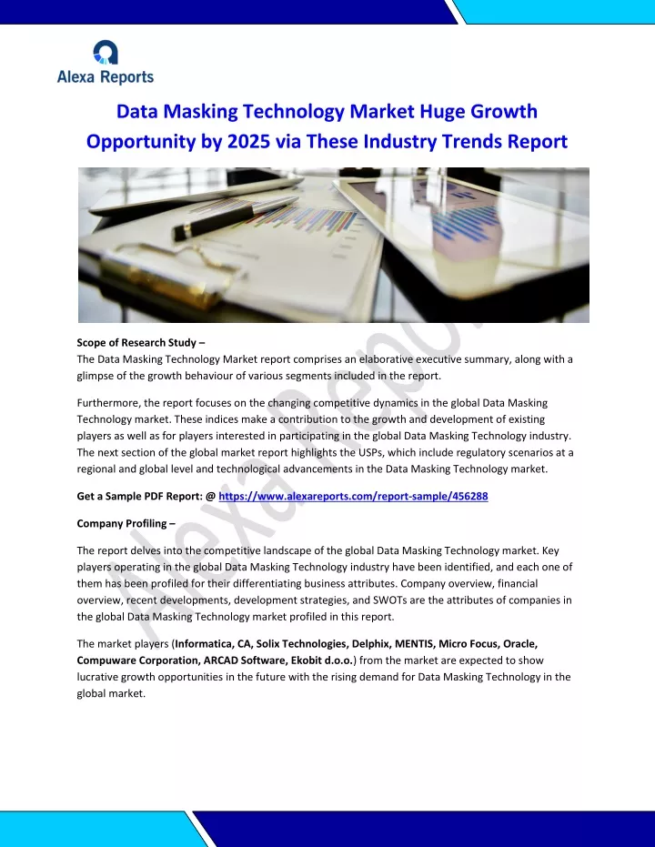 data masking technology market huge growth