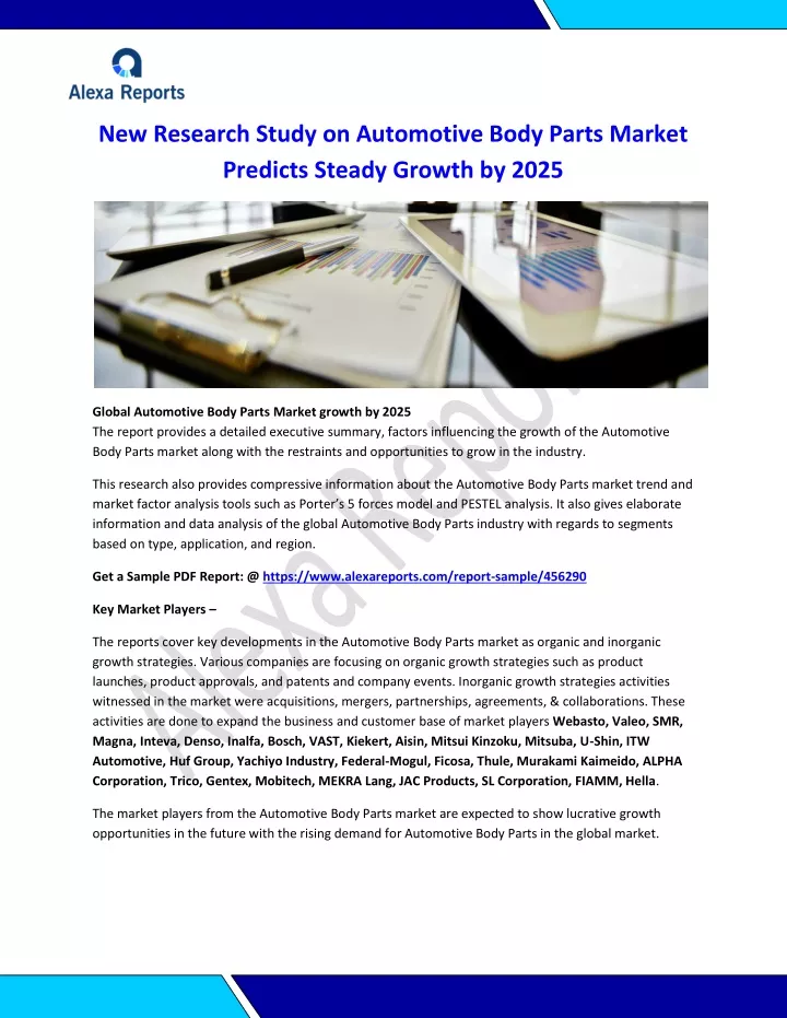 new research study on automotive body parts