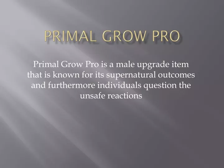 primal grow pro