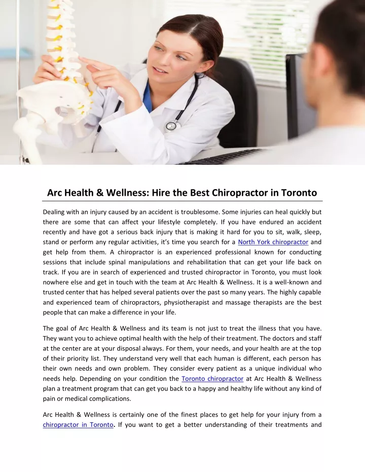 arc health wellness hire the best chiropractor