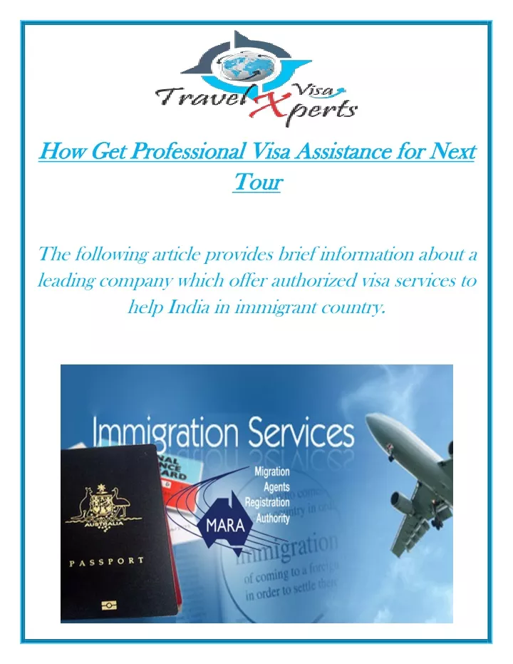 how get professional visa assistance for next