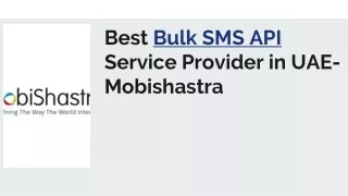 Bulk SMS Api- Mobishastra