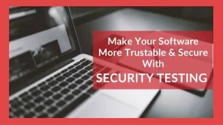 make your software more trustable secure with
