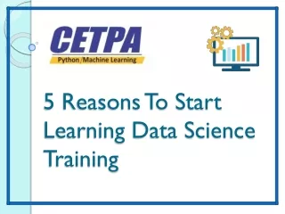 5 reasons to start learning data science training