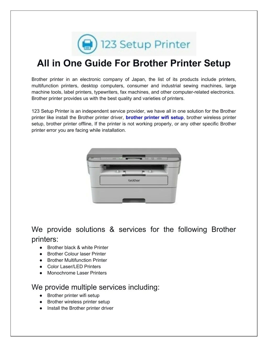 PPT - All In One Guide For Brother Printer Setup PowerPoint ...