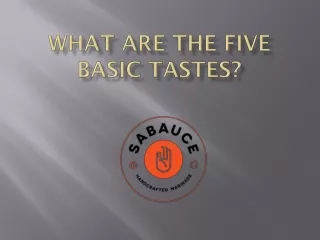 what are the five basic tastes