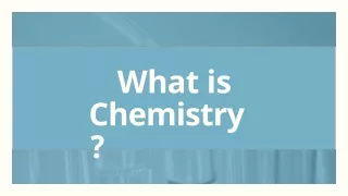 what is chem i stry