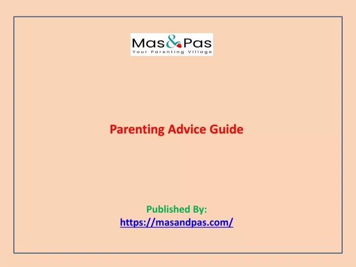 parenting advice guide published by https masandpas com