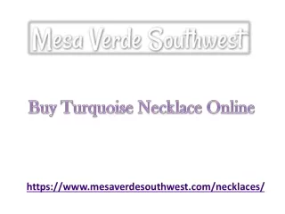 Buy Turquoise Necklace Online