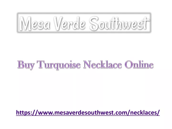 buy turquoise necklace online